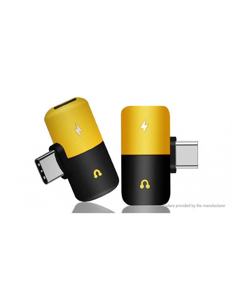 Z04 USB-C to USB-C + 3.5mm HiFi Audio Converter Adapter
