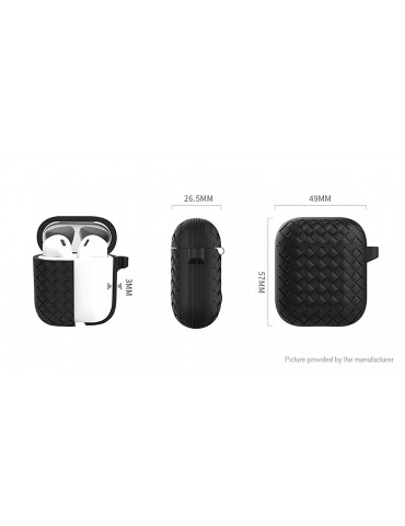 KOOBOS Silicone Braded Protective Case for AirPods